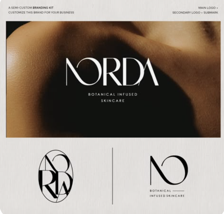 NORDA Botanical Skincare Brand Identity Kit